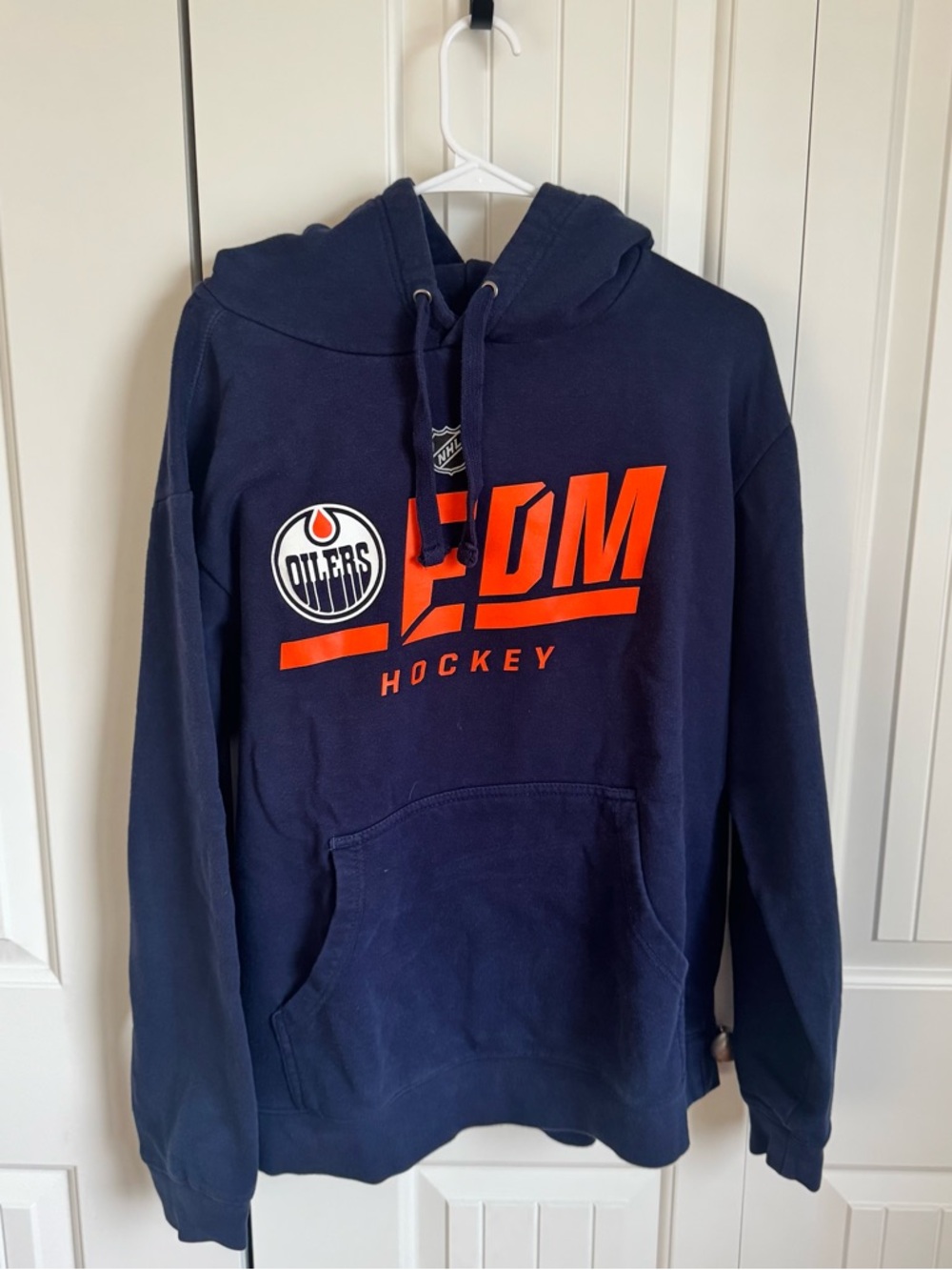 EDM Oilers Hockey Navy Hoodie
